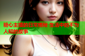 糖心主播的日常揭秘 生活中的不为人知的故事