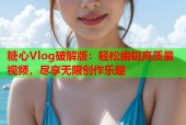 糖心Vlog破解版：轻松编辑高质量视频，尽享无限创作乐趣
