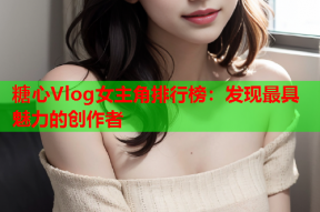 糖心Vlog女主角排行榜：发现最具魅力的创作者