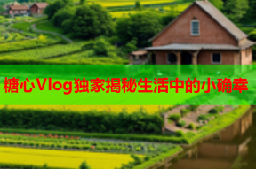 糖心Vlog独家揭秘生活中的小确幸