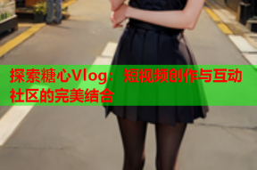 探索糖心Vlog：短视频创作与互动社区的完美结合