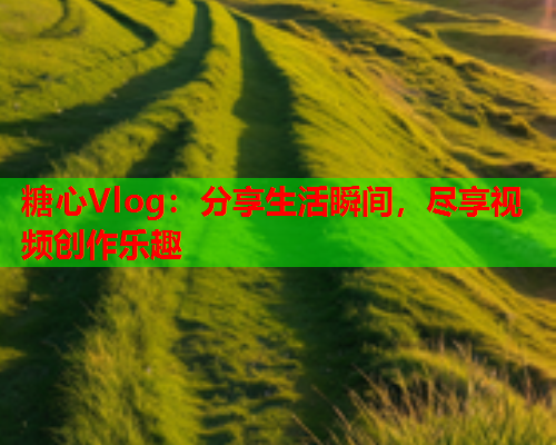 糖心Vlog：分享生活瞬间，尽享视频创作乐趣  第1张