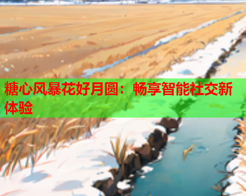 糖心风暴花好月圆：畅享智能社交新体验  第1张